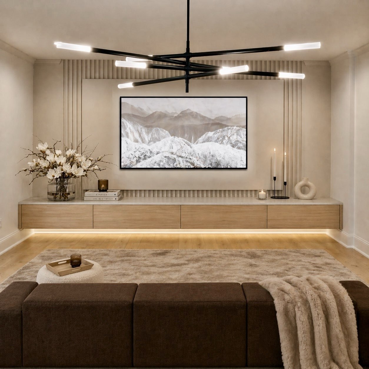 modern basement remodel Atlanta GA full luxury design