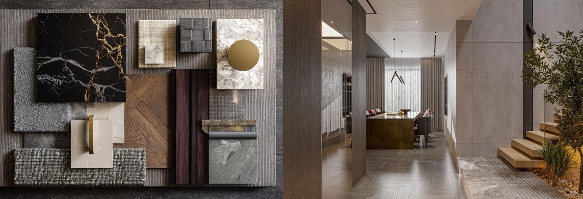Material selection process for high-end interior design project in Atlanta